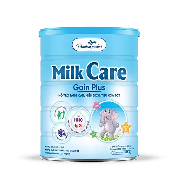 Sữa bột Milkcare Gain Plus (900g)
