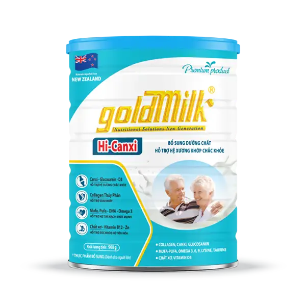 Gold Milk Hi-Canxi (900g) Mẫu cải tiến 2026