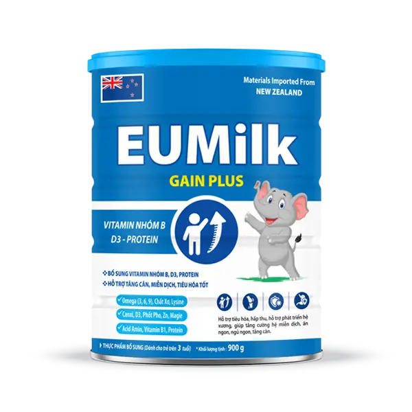 Sữa bột EUMilk GAIN PLUS (900g) Trẻ em
