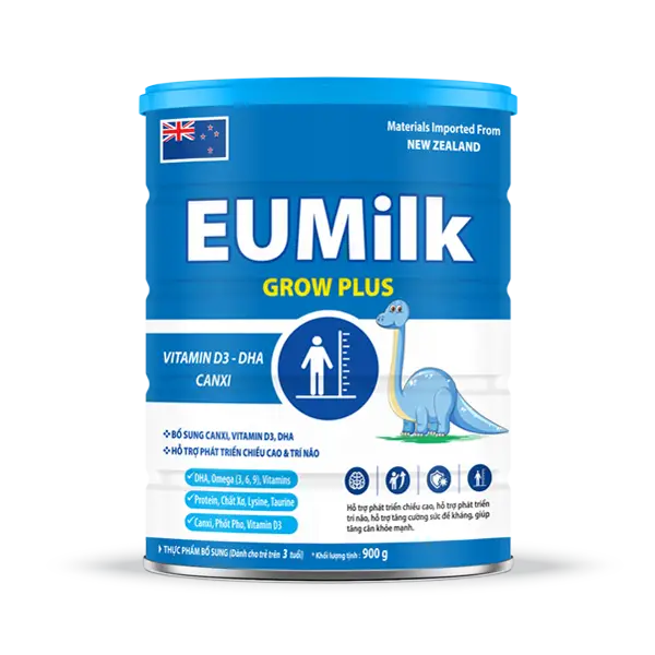 Sữa bột EUMilk GROW PLUS (900g) Trẻ em